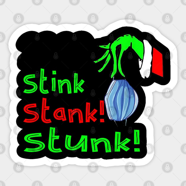 2020 stink stank stunk Sticker by Ghani Store